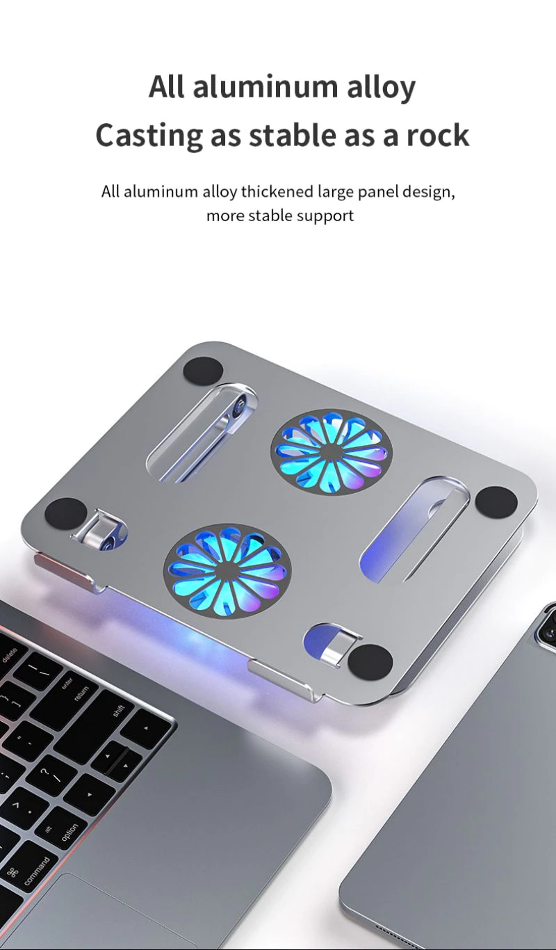 Đế Tản Nhiệt Laptop Cooling Fan Heat Dissipation Aluminum Cao Cấp