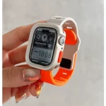 Dây Và Ốp Bảo Vệ Apple Watch Silicone Bracelet Correa iWatch series 8 9 7 6 SE 5 4