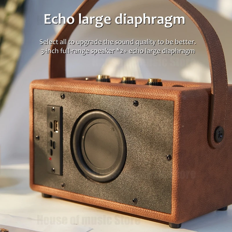 Middix-30W-Bass-Diaphragm-Active-Speakers-Retro-Wooden-Full-Range-Bluetooth-Speakers-Portable-Wireless-Subwoofer-Support-1