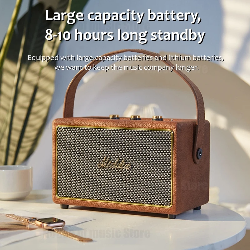 Middix-30W-Bass-Diaphragm-Active-Speakers-Retro-Wooden-Full-Range-Bluetooth-Speakers-Portable-Wireless-Subwoofer-Support-3