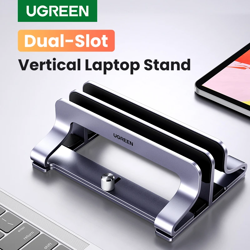 Ugreen-Vertical-Laptop-Stand-Holder-Foldable-Aluminum-Notebook-Stand-Laptop-Tablet-Stand-Support-For-Macbook-Air