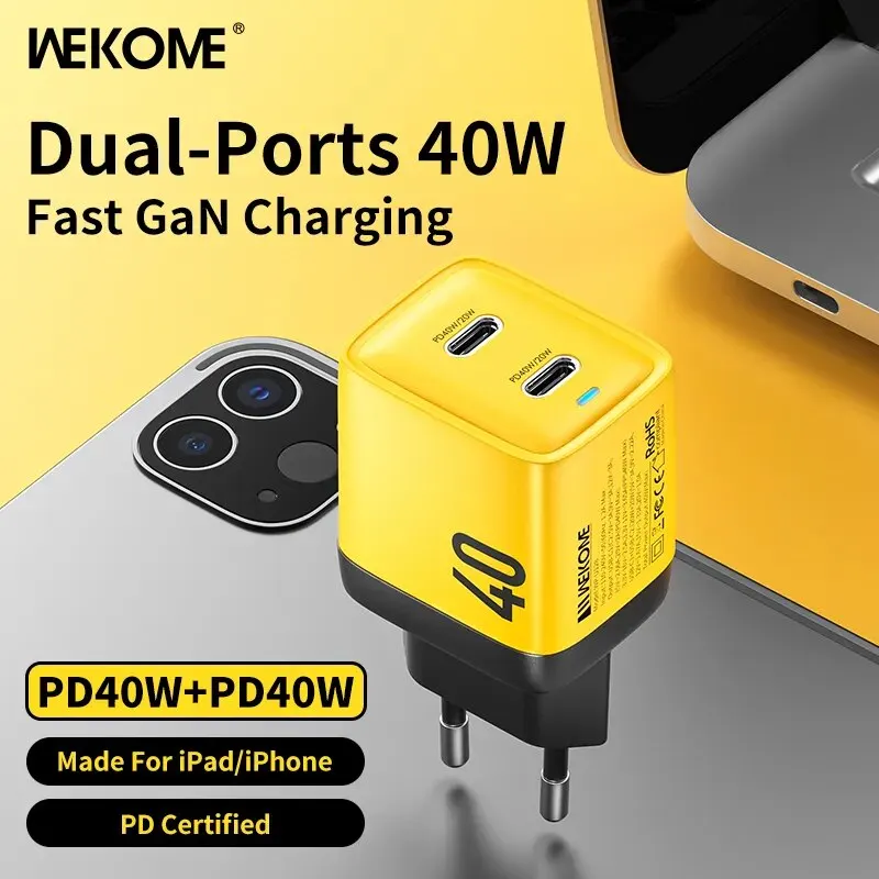 Wekome-gan-40w-67w-100w-type-c-charger-portable-usb-charger-adapter-qc4-0-pd-pps